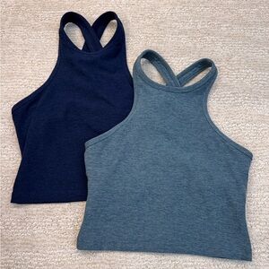Bundle of 2 Beyond Yoga Spacedye Studio Cropped Yoga Tank XS